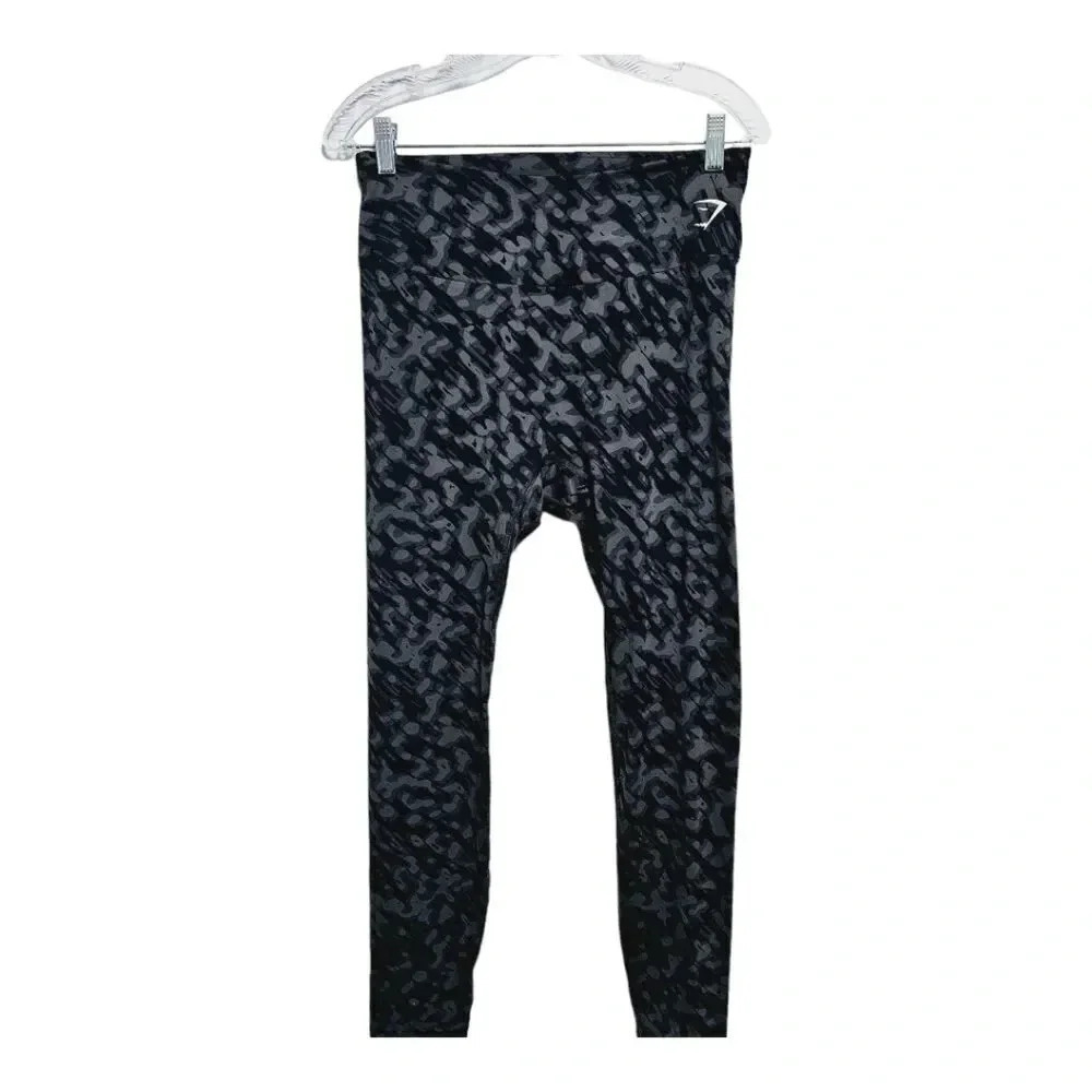GymShark grey print leggings m/l